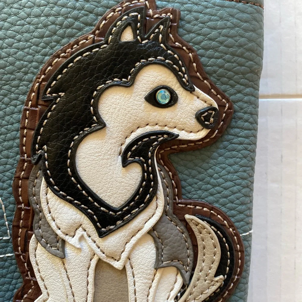 Chala Husky Mini Crossbody Handbag Purse Husky Mom New - Picture 2 of 9